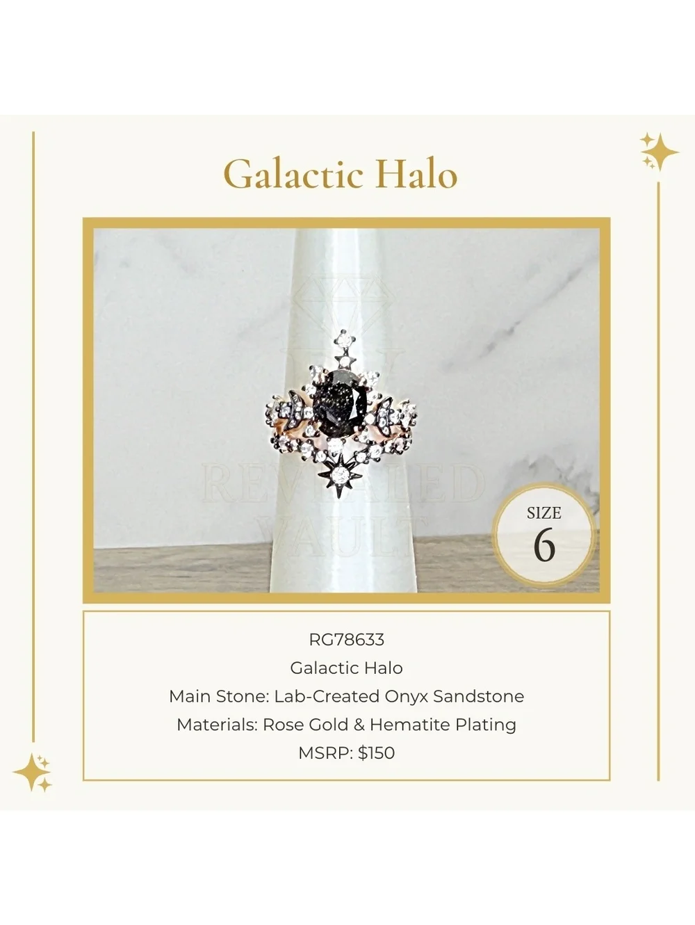 Galactic Halo - Size 6 - Obsidia